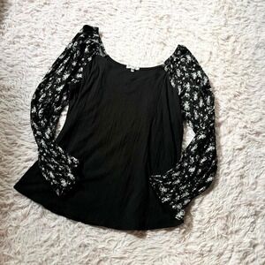 Dark Fairy Cottage Core Witchy Whimsical Indie Bell Sleeve Top Womens 1X Goddess
